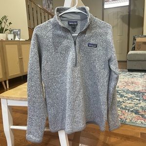 Gray Patagonia Better Sweater Quarter Zip